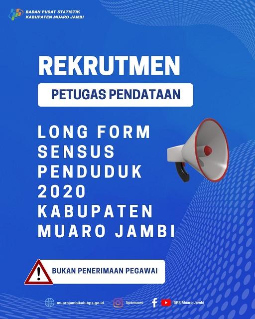 Open Recruitment of LF SP2020 Data Collection Officers in Muaro Jambi Regency